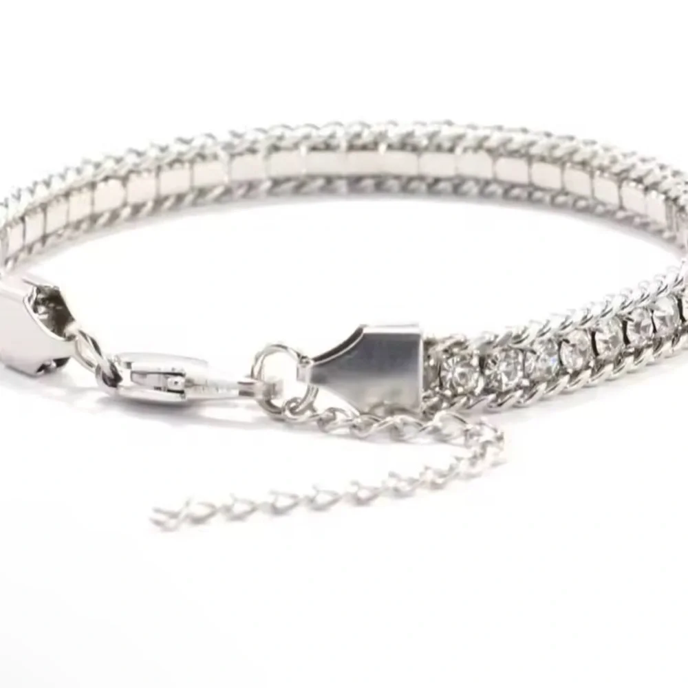 Men’s Silver Tennis Bracelet